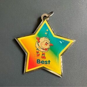 Vintage Rainbow Brite Twink Sprite Star Pendant Charm 1980s Rainbowcore Best